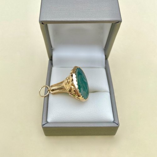 Antique 9ct. Yellow Gold Seal / Fob with Roman Intaglio.
