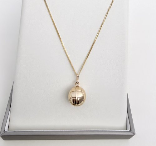 9ct. Gold Football Pendant - Fully Hallmarked.