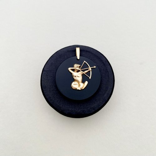 Hallmarked 9ct. Gold Sagittarius Pendant. SOLD.