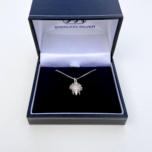 Child&#039;s / Teen&#039;s Silver Hedgehog Pendant.