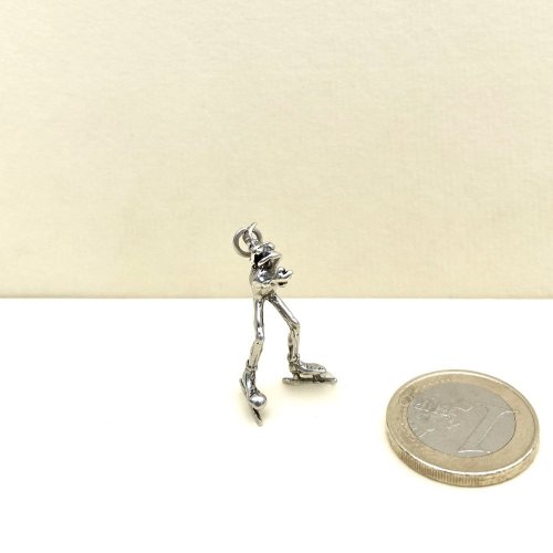 Silver Athletic Frog Pendants / 4 remaining.