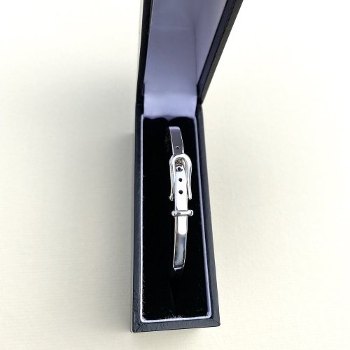 Silver Buckle bangle.