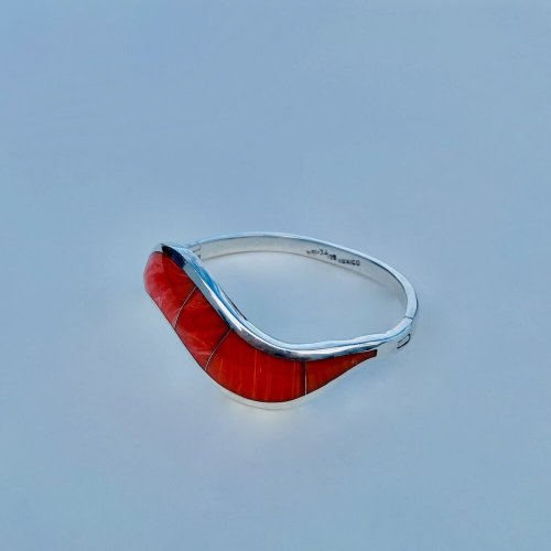 Handcrafted Silver &amp; Enamel Bangle.  SOLD