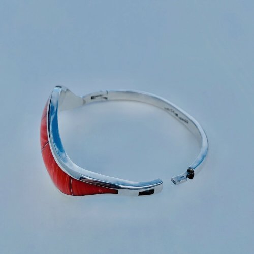Handcrafted Silver &amp; Enamel Bangle.  SOLD