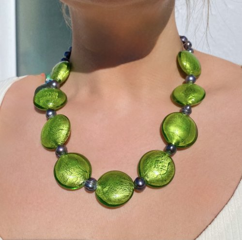 Butler &amp; Wilson Vibrant Green Necklace.