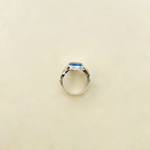 Vintage Silver Lapis Lazuli Ring.