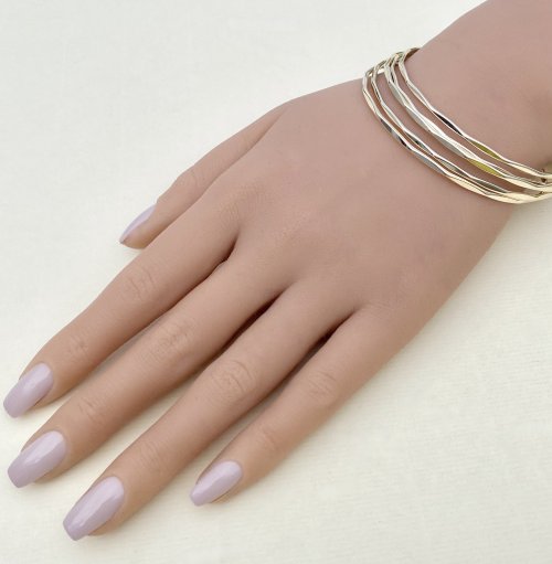 Set of Five 9ct. Yellow Gold Bangles. SOLD.