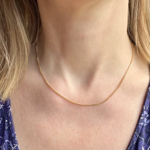 9ct. Gold Curb Link Neck Chain. 