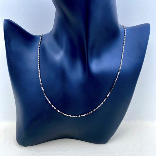 9ct. Yellow Gold Fine Link Neck Chain. 21 ½