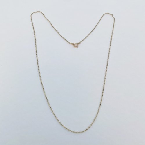 9ct. Yellow Gold Fine Link Neck Chain. 21 ½