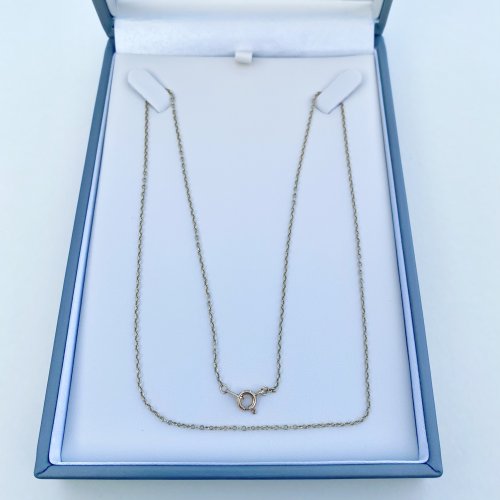 9ct. Yellow Gold Fine Link Neck Chain. 21 ½