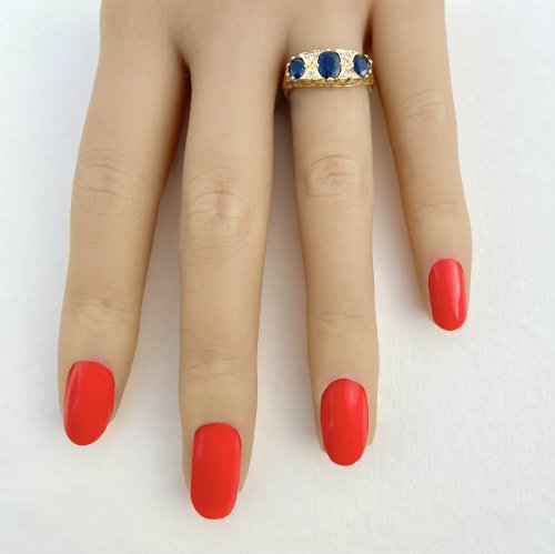 18ct. gold Sapphire &amp; Diamond Ring. 