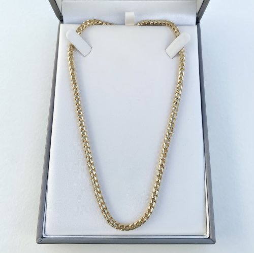 14ct. Gold Spiga Wheat Chain Necklace. 50 gms. NEW IN STOCK. SOLD.