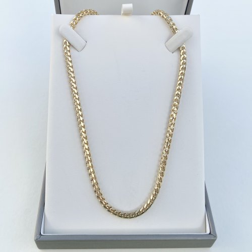 14ct. Gold Spiga Wheat Chain Necklace. 50 gms. NEW IN STOCK. SOLD.