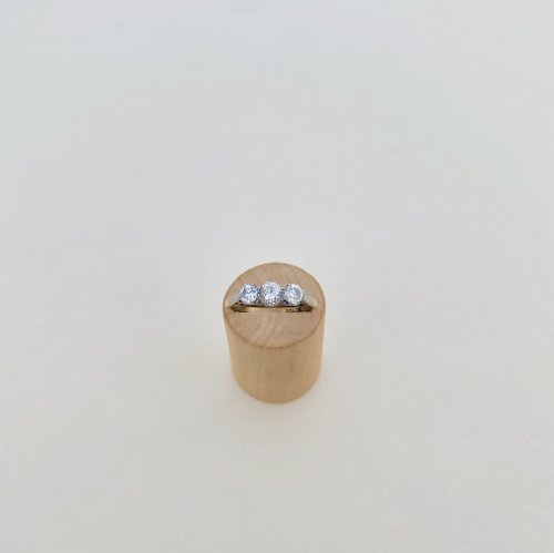 18ct. Gold &amp; Platinum 3-Stone Diamond Ring. NEW IN STOCK.
