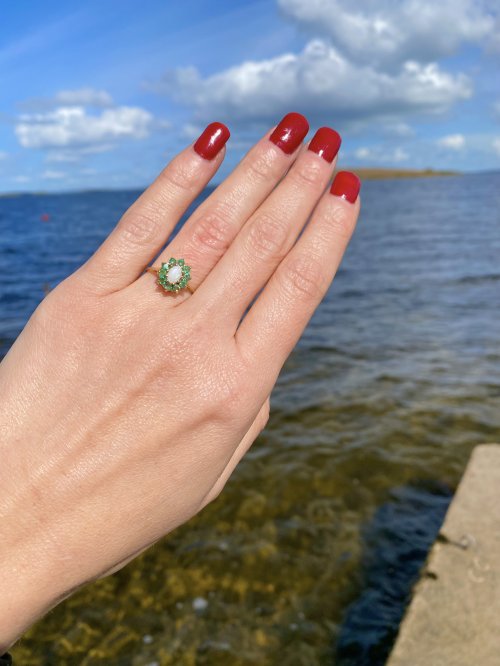 Hallmarked 9ct. Gold Opal Ring. NEW IN STOCK.