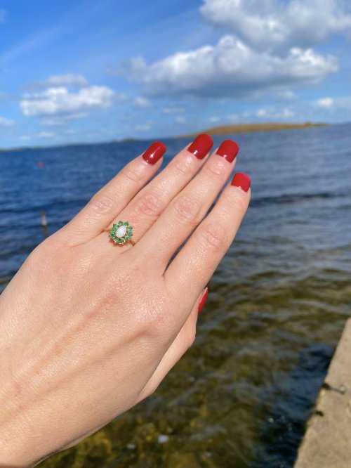 Hallmarked 9ct. Gold Opal Ring. NEW IN STOCK.