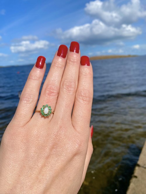 Hallmarked 9ct. Gold Opal Ring. NEW IN STOCK.