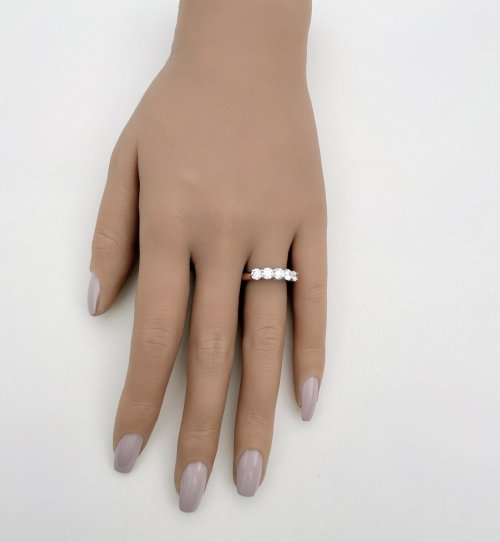 14ct. Yellow Gold 5-Stone Diamond Ring. SOLD.