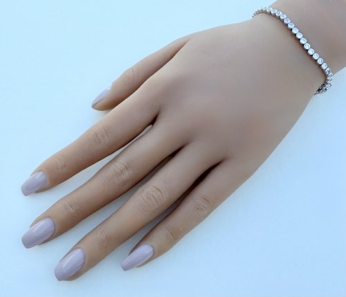 Sparkling Silver Tennis Bracelet. NEW STOCK.