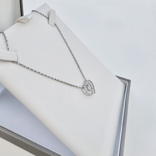 9ct. White Gold Diamond Double-Heart Pendant. NEW STOCK.