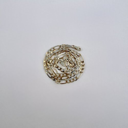 9ct. Yellow Gold Figaro Chain Necklace 20" NEW STOCK.