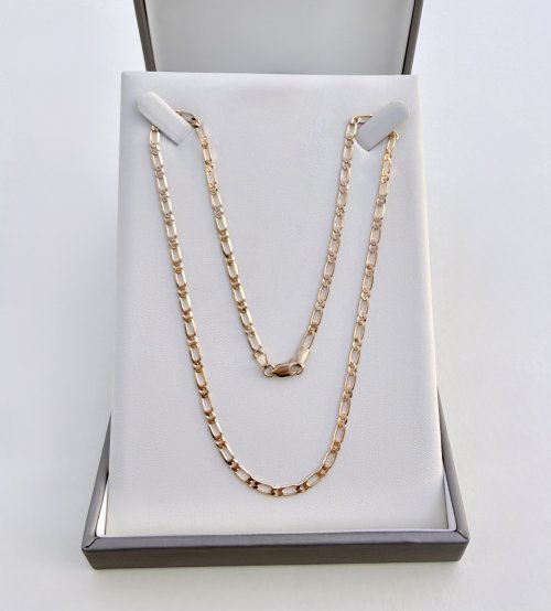 9ct. Yellow Gold Figaro Chain Necklace. 18" NEW STOCK