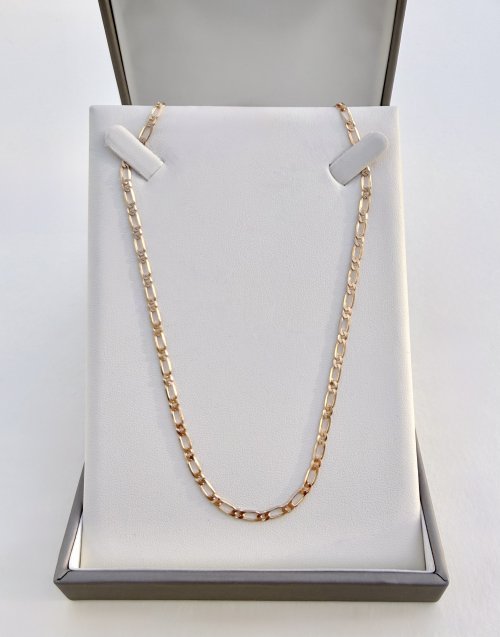 9ct. Yellow Gold Figaro Chain Necklace. 18" NEW STOCK