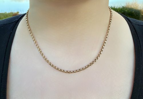 Antique / Victorian 9ct. Gold Belcher Chain 17¼” NEW STOCK.