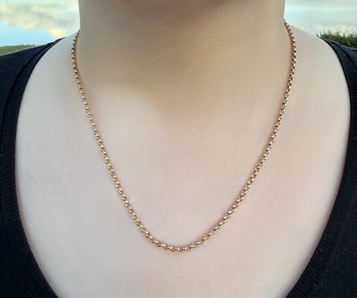 Antique / Victorian 9ct. Gold Belcher Chain 19
