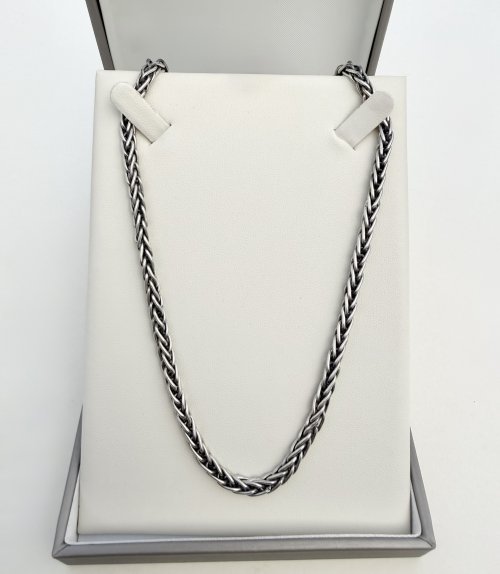 Silver 18½" Foxtail Chain. NEW STOCK.