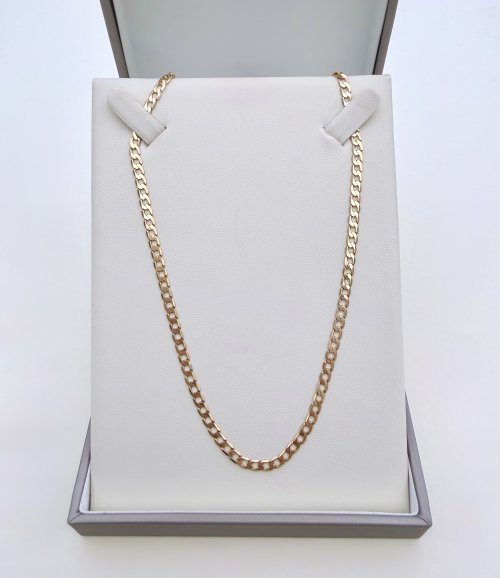 9ct. Yellow Gold 21" Curb Link Chain. NEW STOCK.