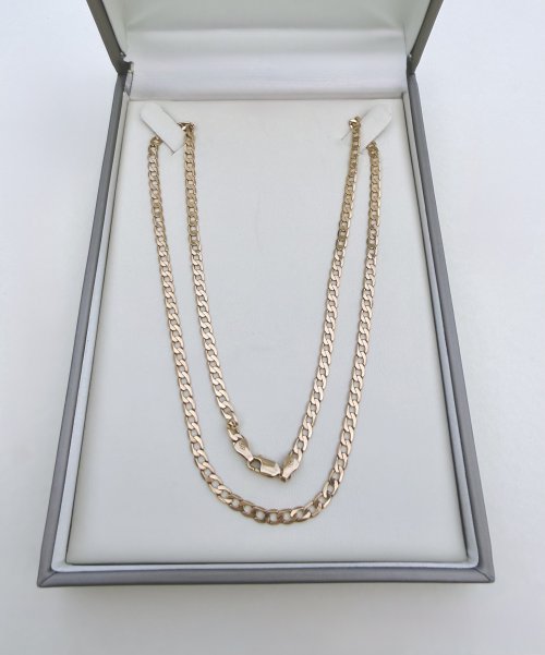 9ct. Yellow Gold 21" Curb Link Chain. NEW STOCK.
