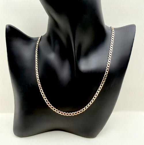9ct. Yellow Gold 21" Curb Link Chain. NEW STOCK.