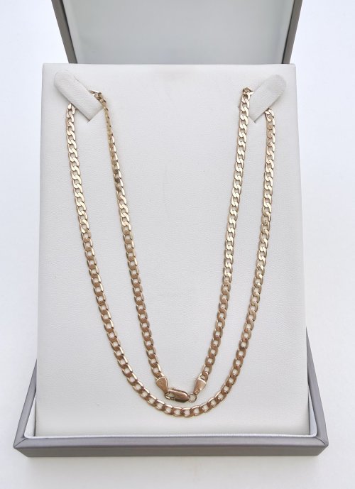 9ct. Yellow Gold 21" Curb Link Chain. NEW STOCK.