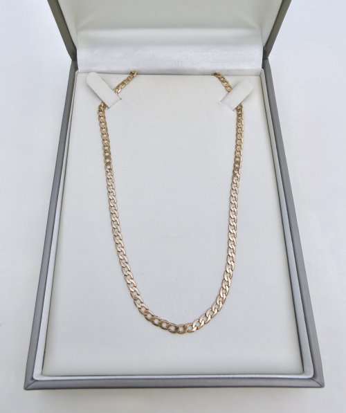 9ct. Yellow Gold 21" Curb Link Chain. NEW STOCK.