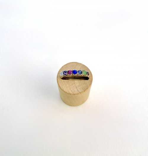 9ct. Yellow Gold Multi-Gemstone Ring. NEW STOCK.