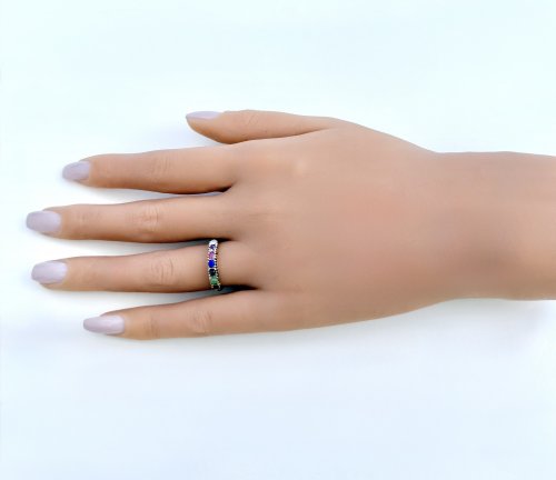 9ct. Yellow Gold Multi-Gemstone Ring. NEW STOCK.