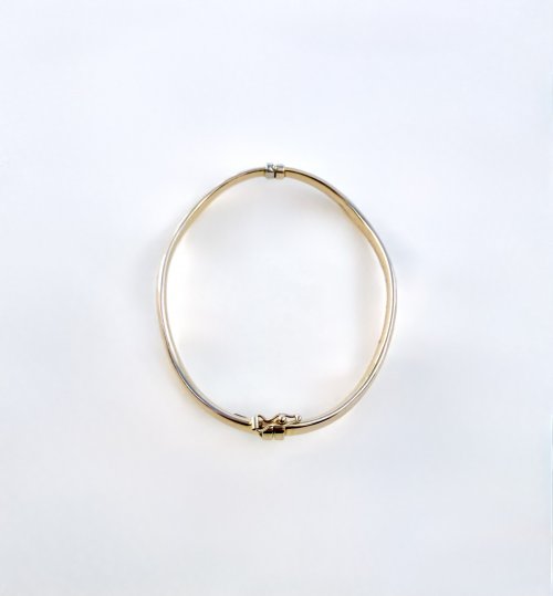 Contemporary 9ct. Yellow Gold Wave Bangle. NEW STOCK. SOLD. 