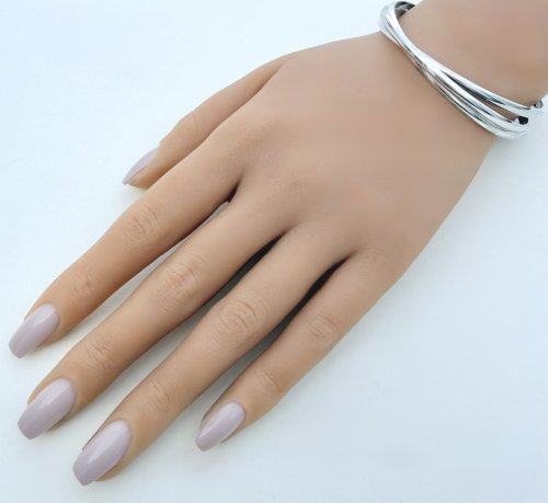 Sterling Silver Intertwined 3-Band Bangle. NEW STOCK.