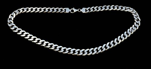 Heavy Silver Curb / Cuban Link Chain 19¾". NEW STOCK. 
