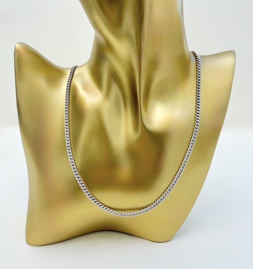 Vintage Silver Curb Link Chain 24