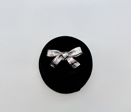 Silver Bow Brooch.  NEW STOCK.