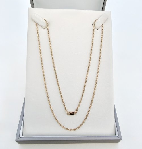 9ct. Yellow Gold Spiral Chain 20½" NEW STOCK.