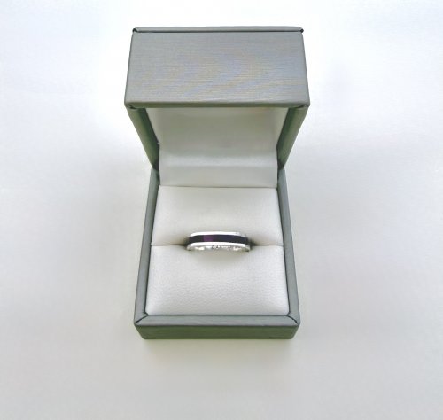 David Andersen Silver and Purple Enamel Band.  NEW STOCK.