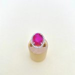 9ct. Gold Ruby &amp; Diamond Ring.
