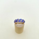 9ct. Gold Tanzanite &amp; Diamond Ring.
