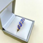 9ct. Gold Tanzanite &amp; Diamond Ring.