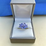 9ct. White Gold Tanzanite Ring.