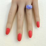 9ct. White Gold Tanzanite Ring.